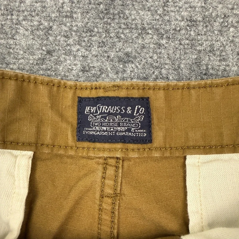 Levi's Mens Cargo Shorts Size 30 Brown Ripstop Cotton Utility Hiking Casual‎